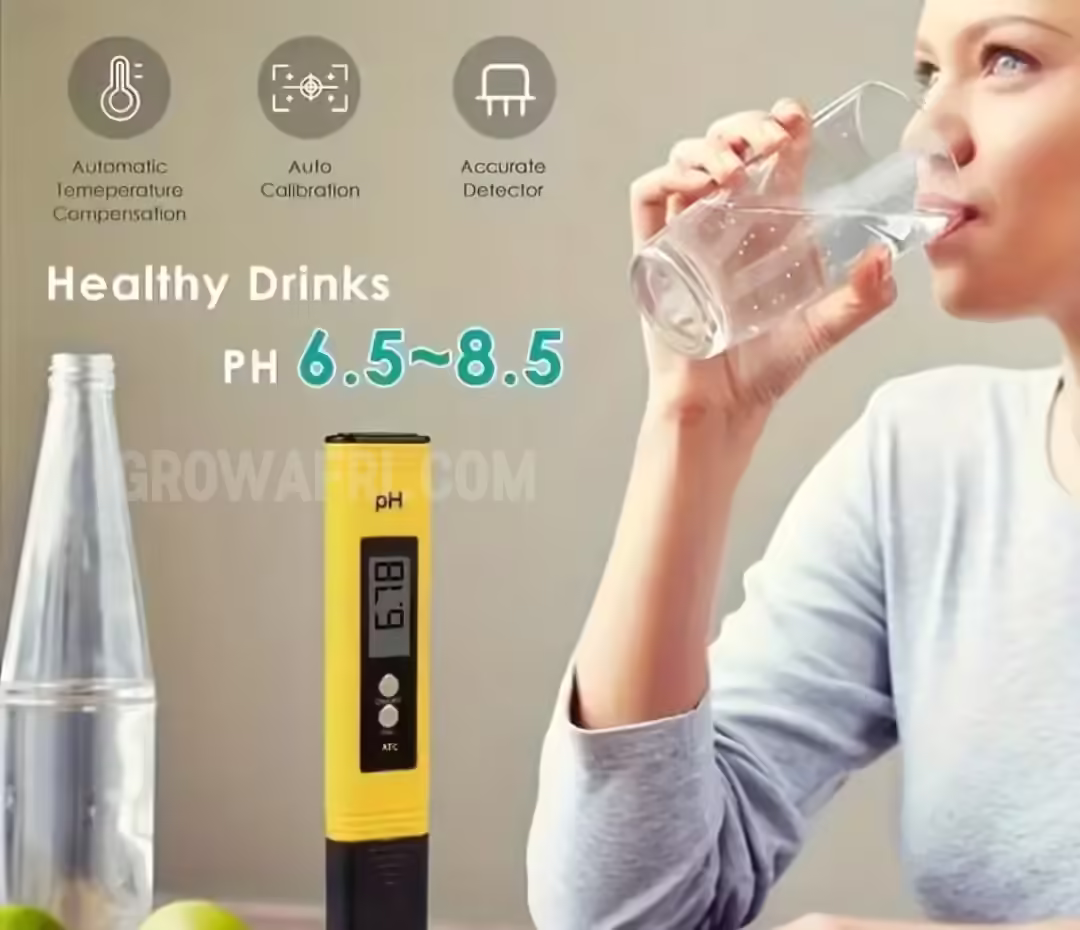 Water pH level meter