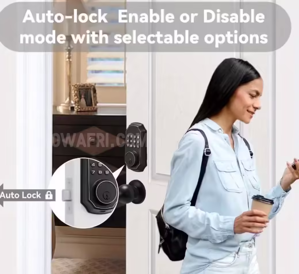 Smart Door Lock with Fingerprint &amp; PIN Code Entry