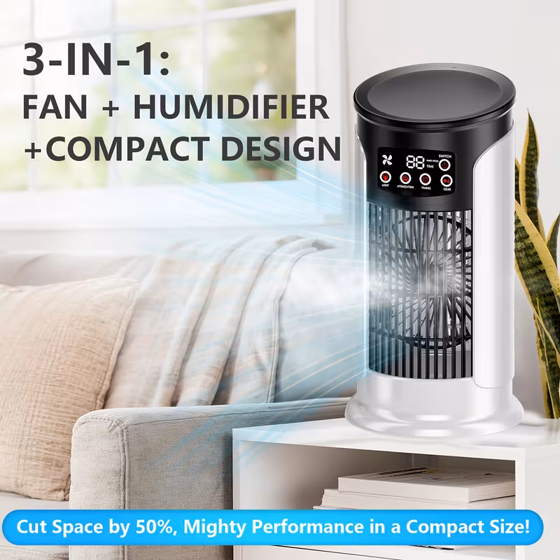 Portable Air Conditioner with Adjustable Speed Fan