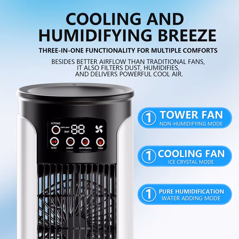 Portable Air Conditioner with Adjustable Speed Fan