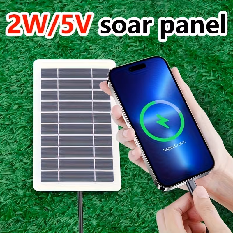 AFGVK USB Solar Panel Charger for Travel &amp; Camping