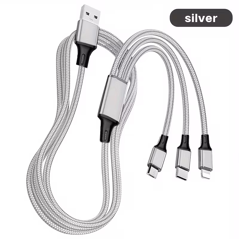 3-in-1 Multi-Functional USB Flash Charging Cable