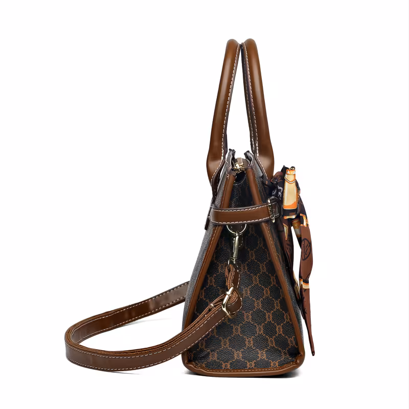 Stylish Versatile Large-Capacity Crossbody Shoulder Tote Bag Set With Premium Texture For Women