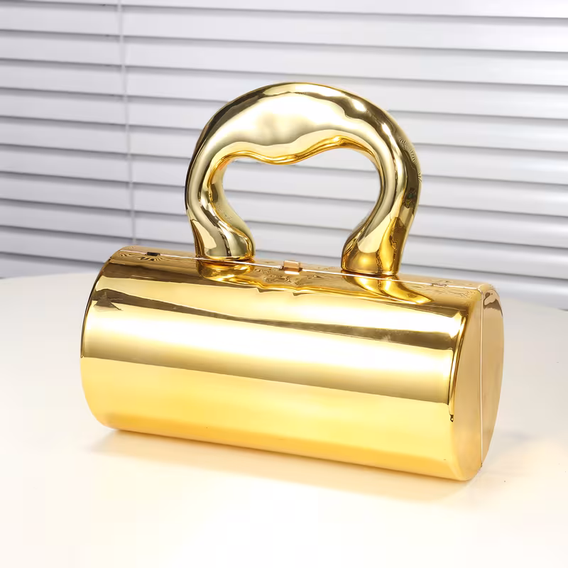 2025 New Golden Acrylic Round Bag