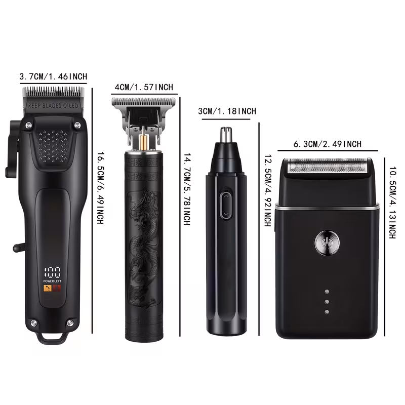 4pcs Men&#039;S Grooming Kit clipper
