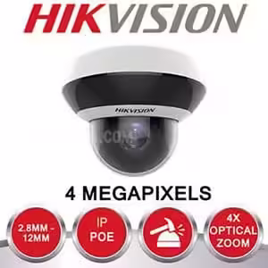 HIKVISION 4MP IR NETWORK INDOOR/OUTDOOR PTZ CAMERA WITH AUDIO