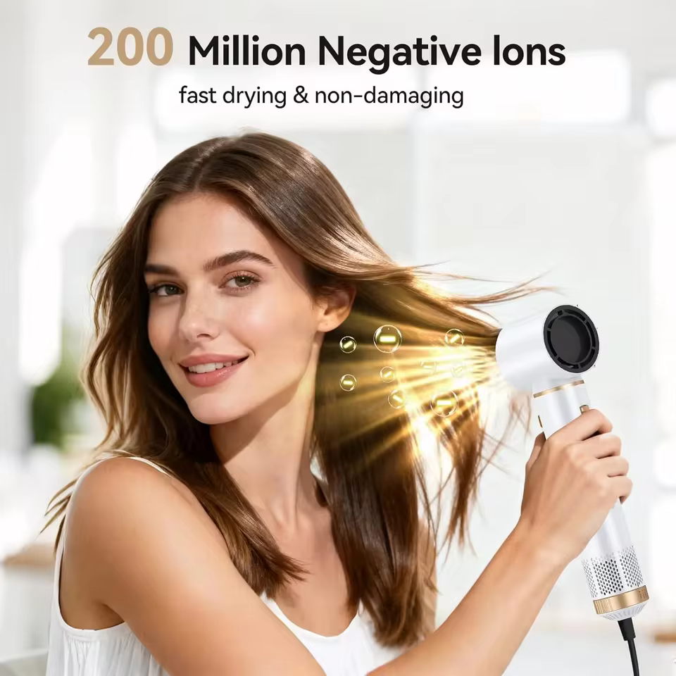 Blow hair dryer brush