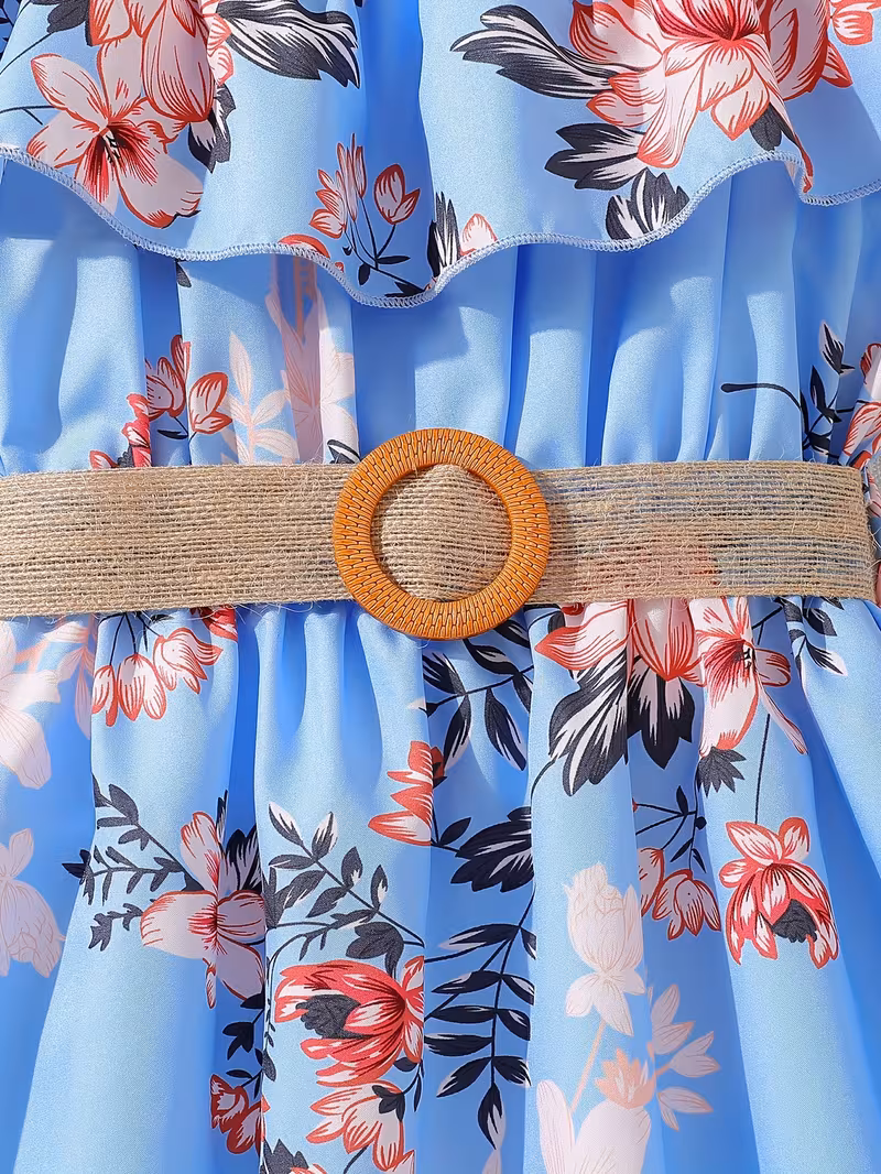 Girls' Fashionable Elegant Dress. 