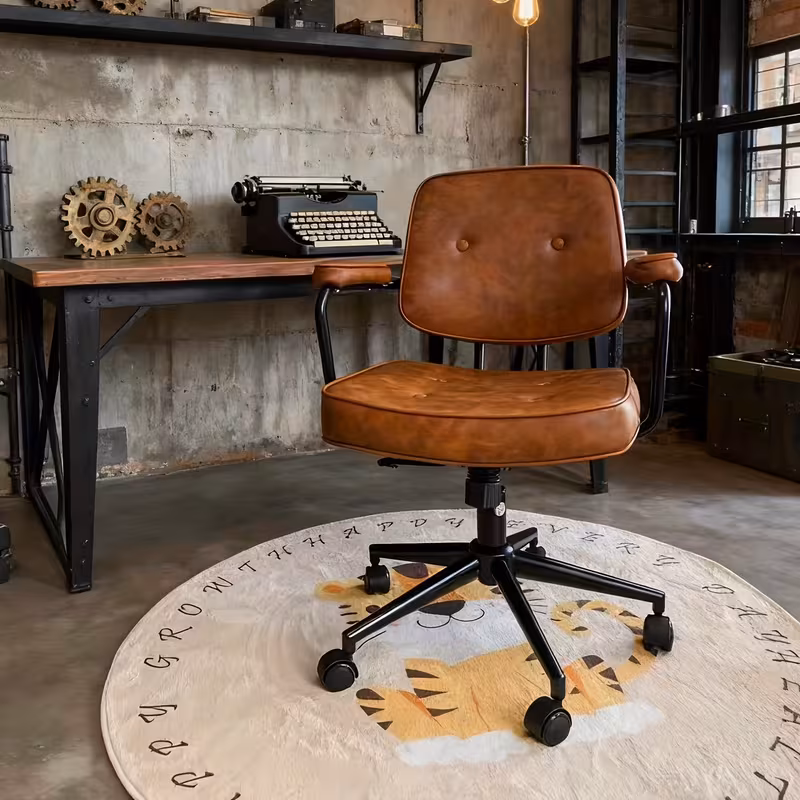 Manual Recluing Retro Office Chair